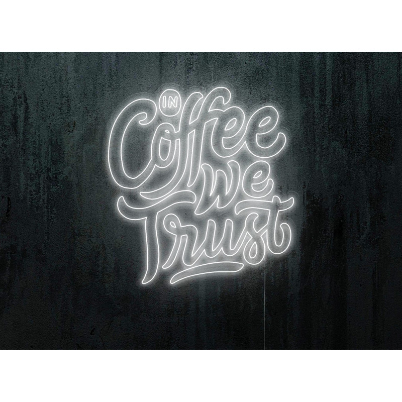 Carteles de Neón Led - Luces de neón "Good vibes and good coffee"